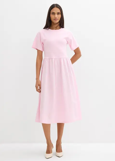 Abito midi in puro cotone, bonprix