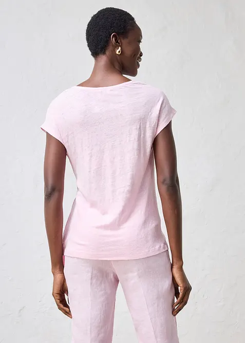 Maglia a portafoglio in puro lino, bonprix