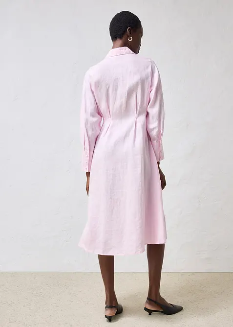 Abito chemisier in puro lino, bonprix