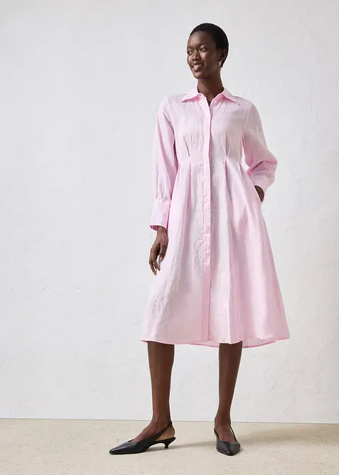 Abito chemisier in puro lino, bonprix