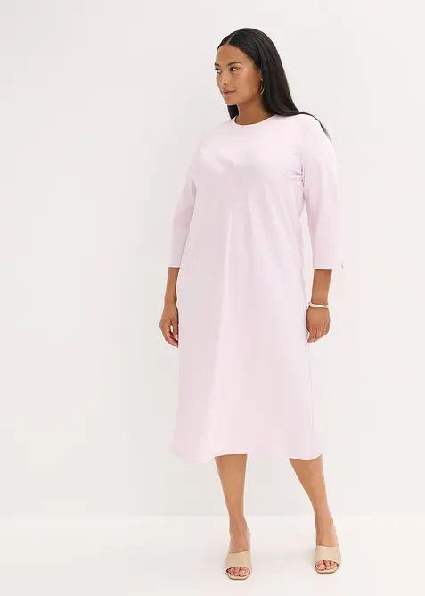 Abito midi in satin lucido, bonprix