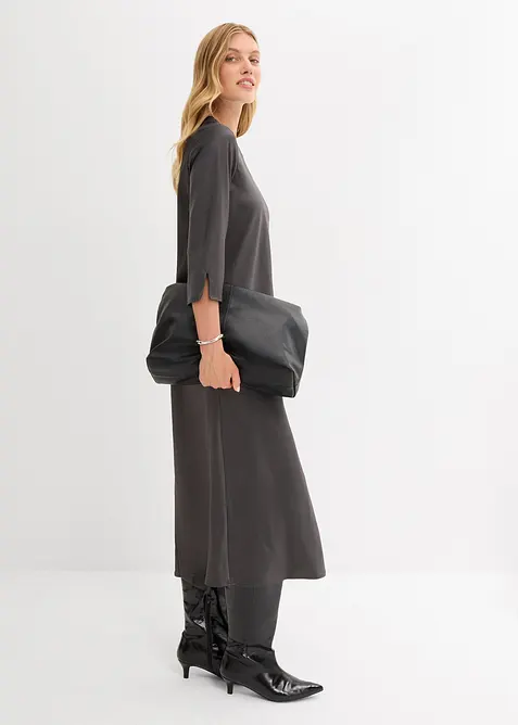 Abito midi in satin lucido, bonprix