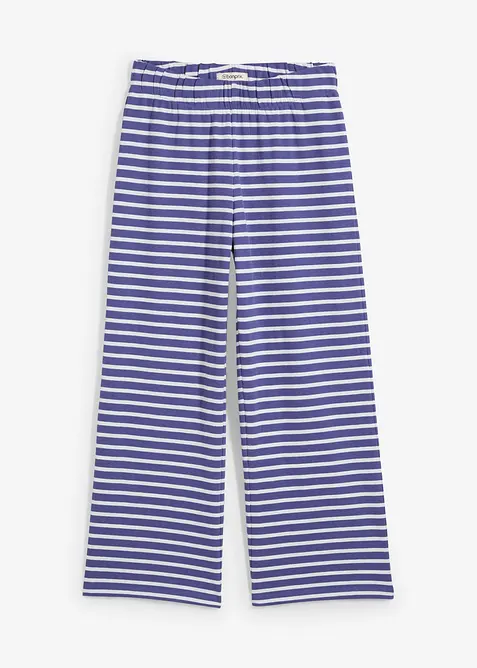 Pantaloni in jersey di cotone operato, bonprix
