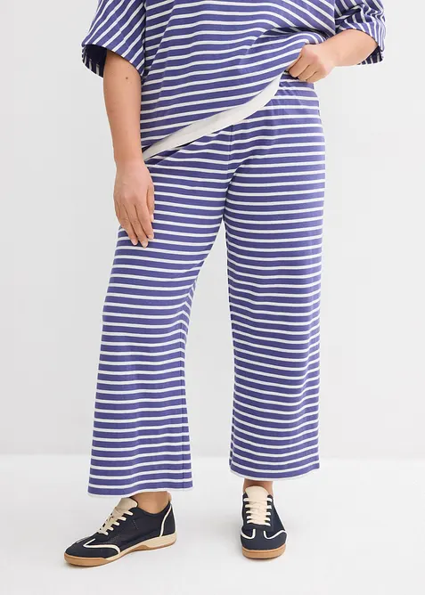 Pantaloni in jersey di cotone operato, bonprix