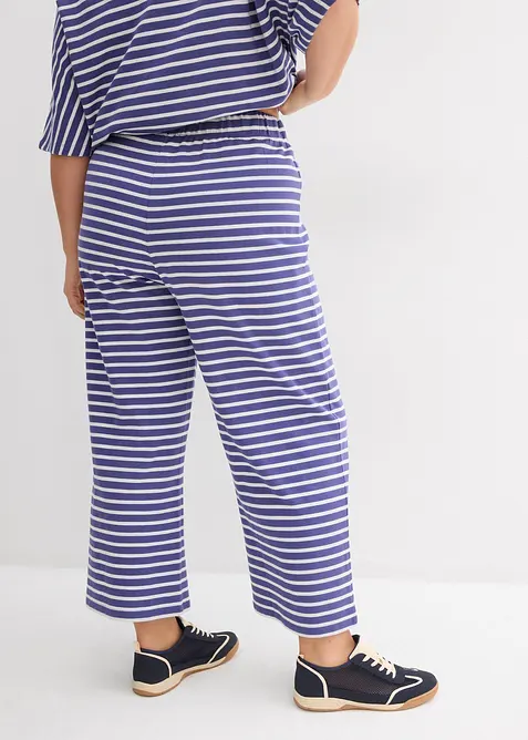 Pantaloni in jersey di cotone operato, bonprix