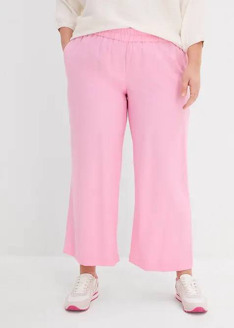 Pantaloni culotte in misto viscosa morbido, bonprix