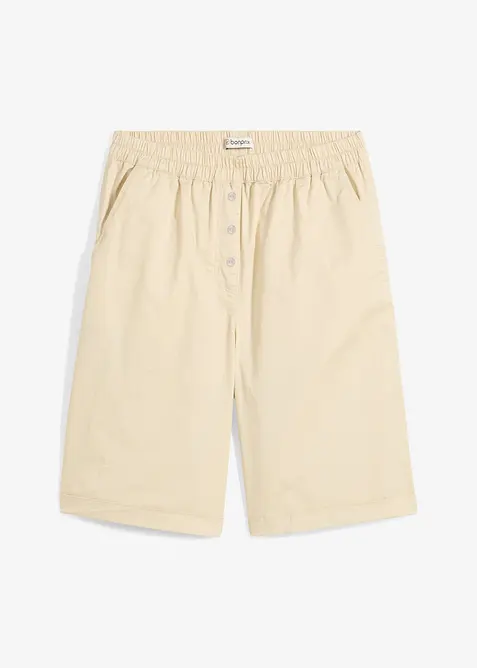 Bermuda in misto cotone paper touch, bonprix