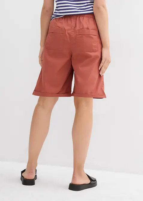 Bermuda in misto cotone paper touch, bonprix