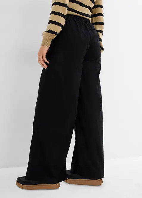 Pantaloni a palazzo in puro cotone, bonprix