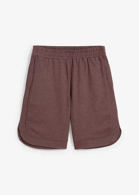 Shorts ampi in felpa di misto cotone, bonprix