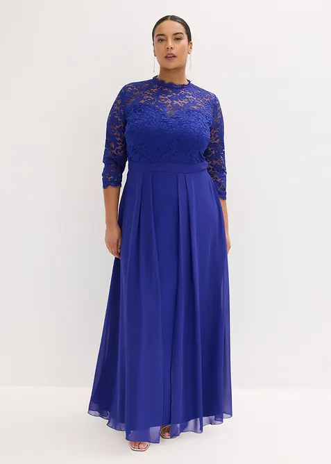 Abito lungo con pizzo, bonprix