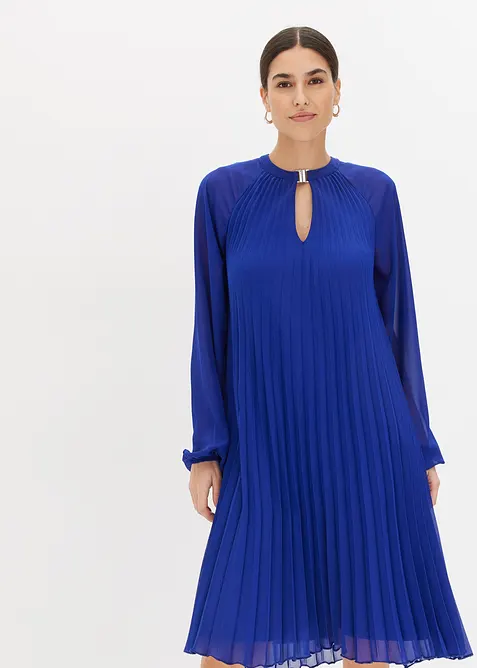 Miniabito plissettato in fine chiffon, bonprix