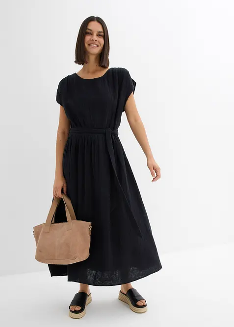 Abito midi in puro cotone, bonprix