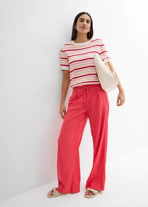 T-shirt di maglia traforata, bonprix