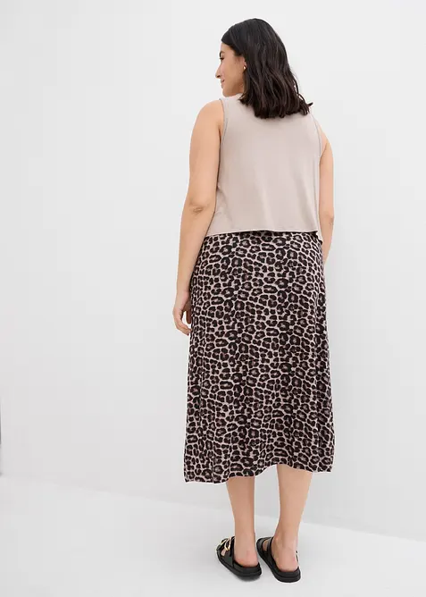 Abito fluente in misto viscosa elasticizzato, bonprix