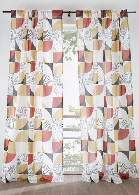 Tenda semitrasparente in poliestere riciclato (pacco da 1), bonprix