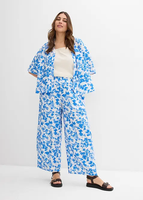 Pantaloni culotte in misto viscosa fluido, bonprix