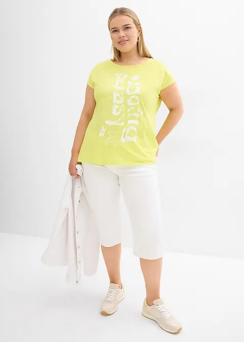 Maglia lunga in puro cotone biologico, bonprix