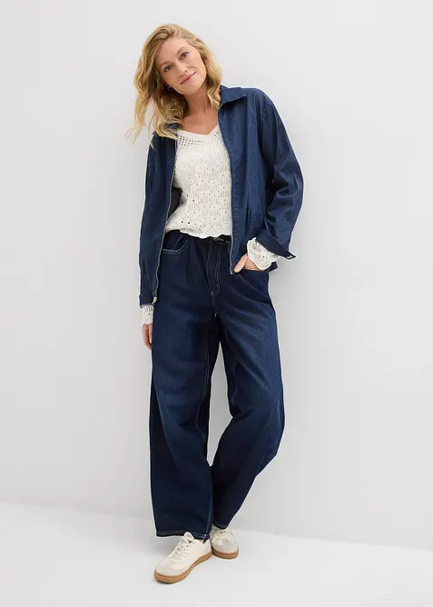 Maglione leggero traforato, bonprix