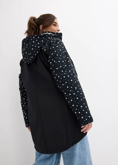 Parka tecnico in softshell con interno in morbido pile, bonprix