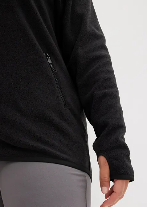 Giacca in pile con tasche zippate, bonprix