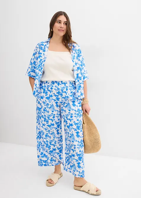 Camicetta a maniche corte in misto viscosa morbido, bonprix