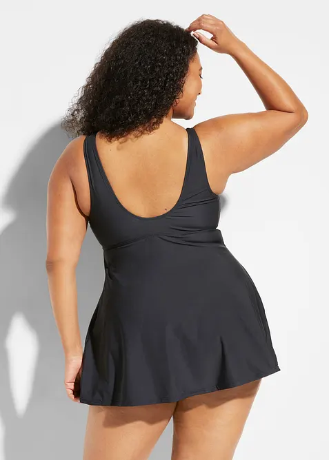 Abito da bagno con scollatura a V e effetto modellante medio, bonprix