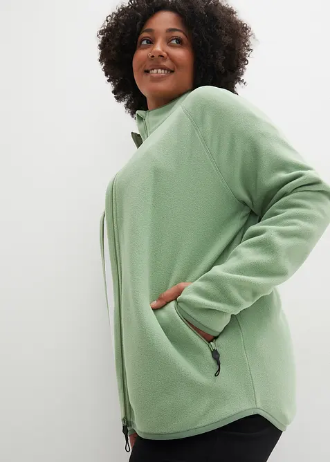 Giacca in pile con tasche zippate, bonprix