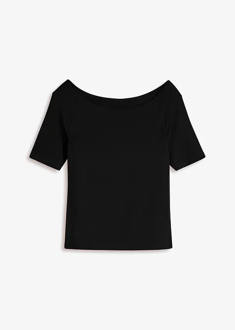 Maglia con spalle scoperte in misto viscosa, bonprix