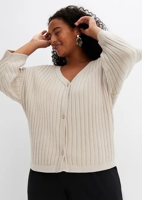Cardigan in misto viscosa, bonprix