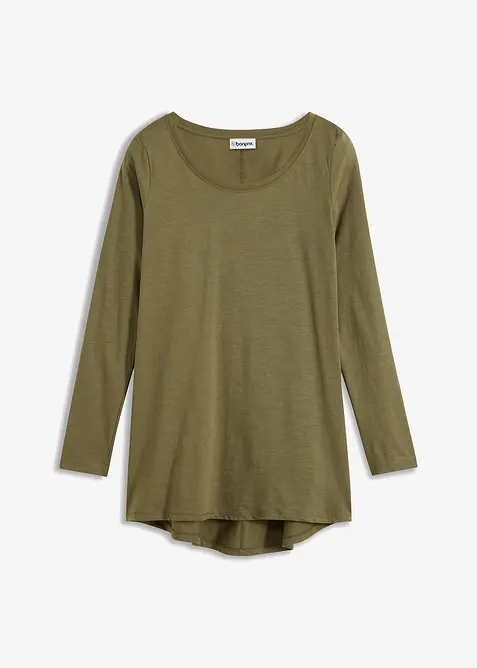 Maglia a maniche lunghe in puro cotone, bonprix