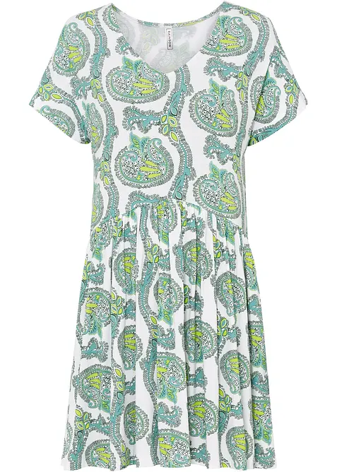 Abito in maglina di misto viscosa e elastan fluente, bonprix