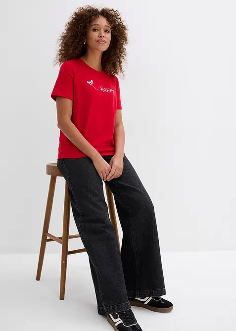 T-shirt in puro cotone, bonprix