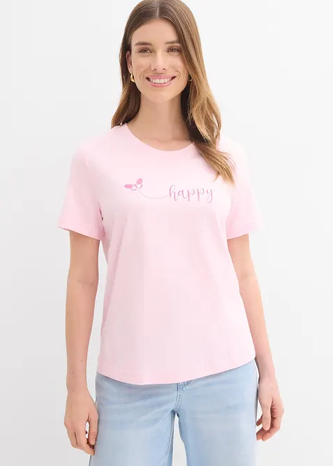 T-shirt in puro cotone, bonprix