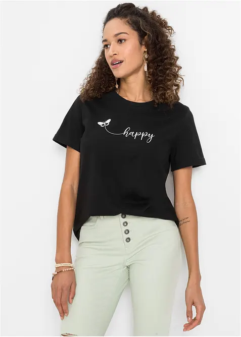 T-shirt in puro cotone, bonprix