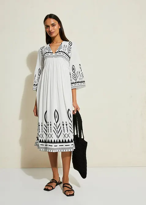 Abito midi in viscosa fluente, bonprix