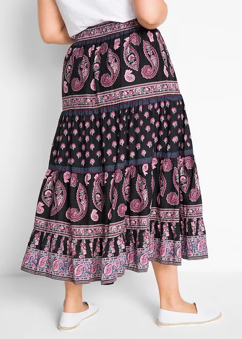 Gonna lunga in puro cotone, bonprix