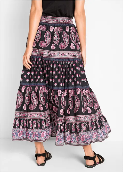 Gonna lunga in puro cotone, bonprix