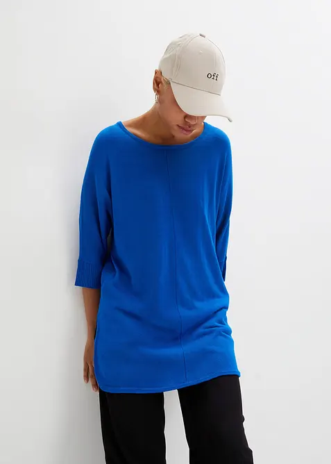 Maglione in filato fine con maniche a 3/4, bonprix
