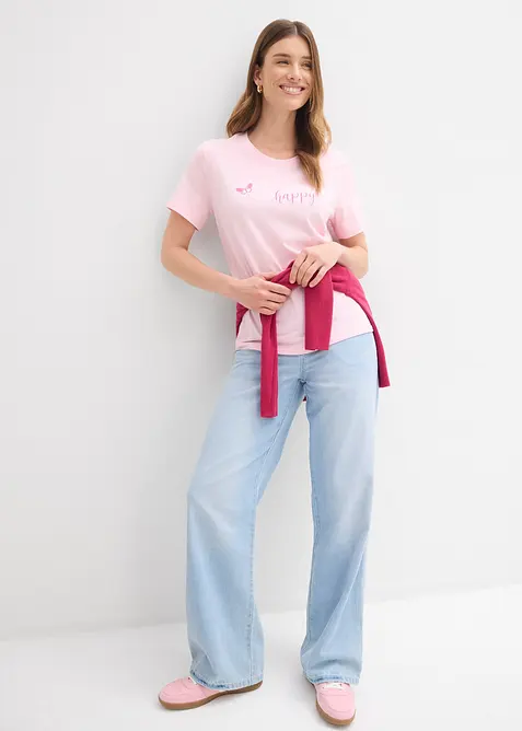 T-shirt in puro cotone, bonprix