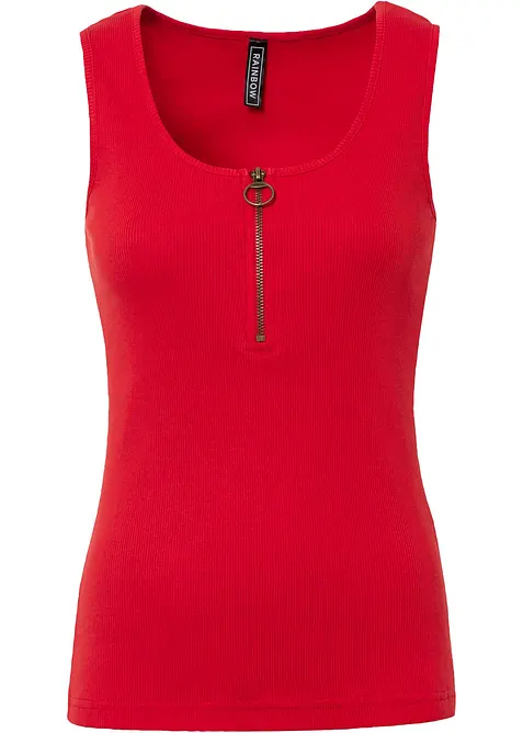 Top a costine in puro cotone, bonprix