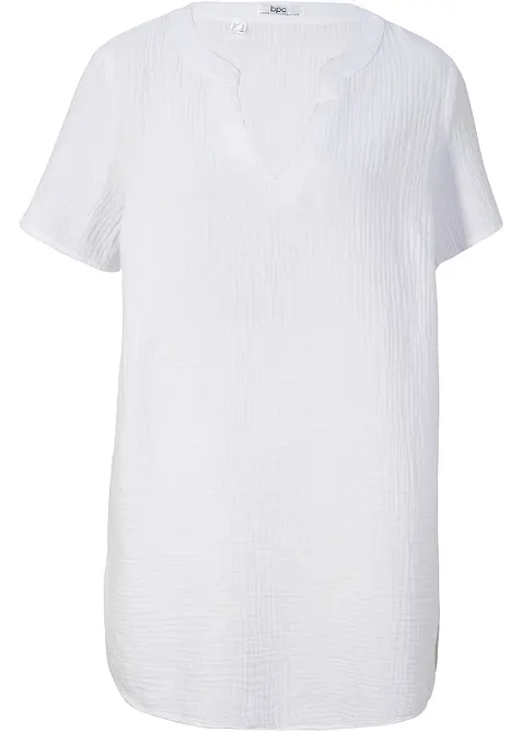 Tunica lunga in mussola di puro cotone, bonprix