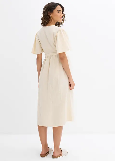 Abito pr&eacute;maman / da allattamento in mussola di cotone, bonprix