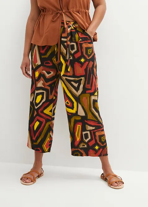 Pantaloni culotte in viscosa fluida, bonprix