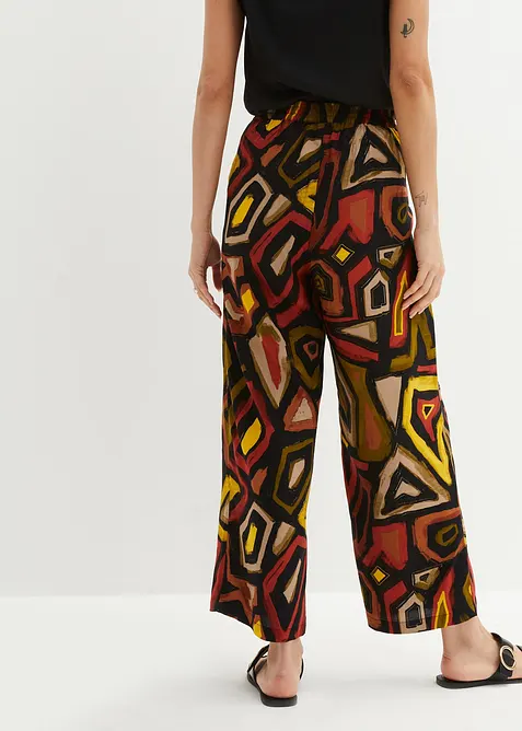 Pantaloni culotte in viscosa fluida, bonprix