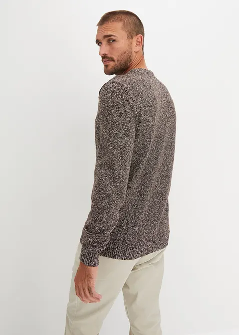 Maglione a girocollo con cotone, bonprix
