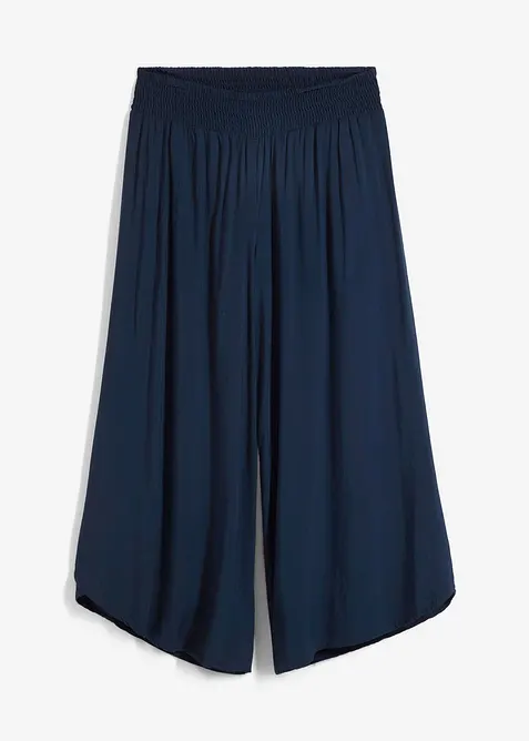 Pantaloni culotte al polpaccio in viscosa morbida, bonprix