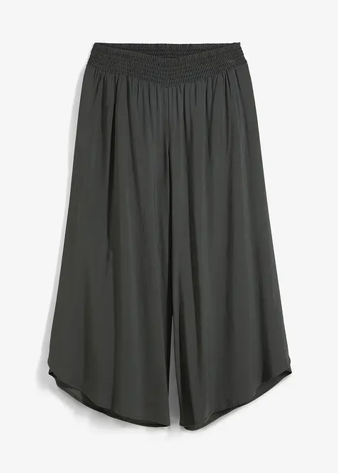 Pantaloni culotte al polpaccio in viscosa morbida, bonprix