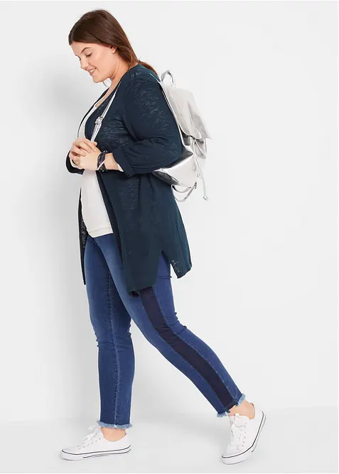 Cardigan in puro cotone fiammato leggero, bonprix