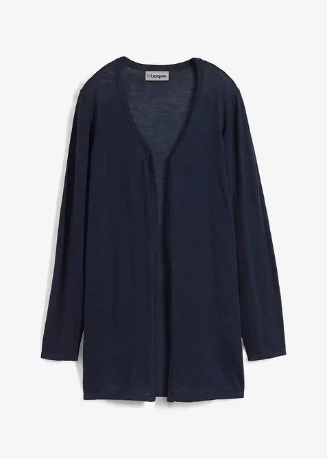 Cardigan in puro cotone fiammato leggero, bonprix